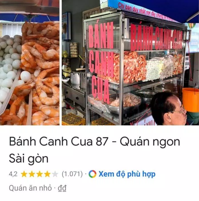 Đánh giá của khách hàng trên Google Maps (nguồn: TinhVe)