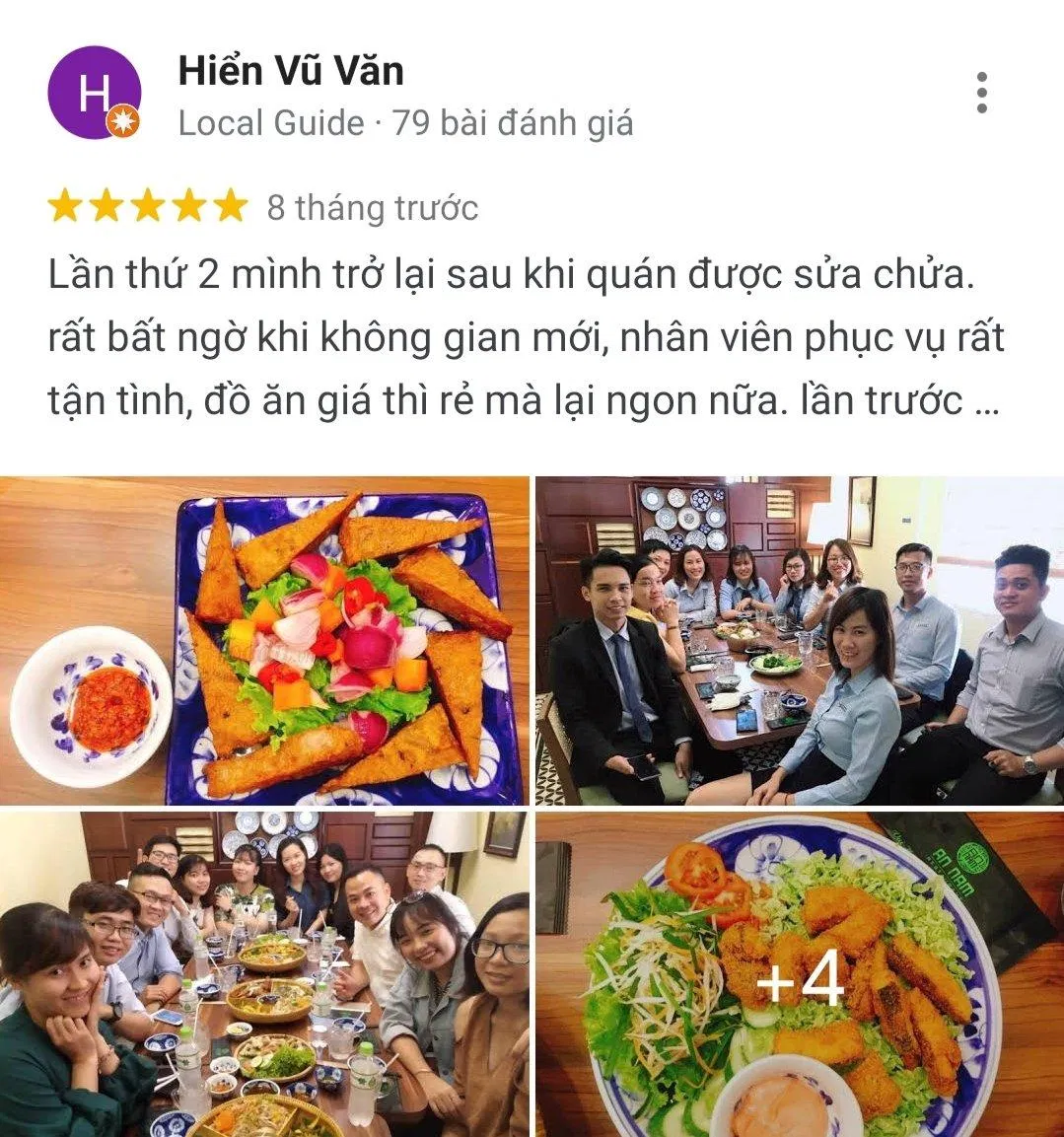 Đánh giá của khách hàng trên Google Maps (nguồn: BlogAnChoi)