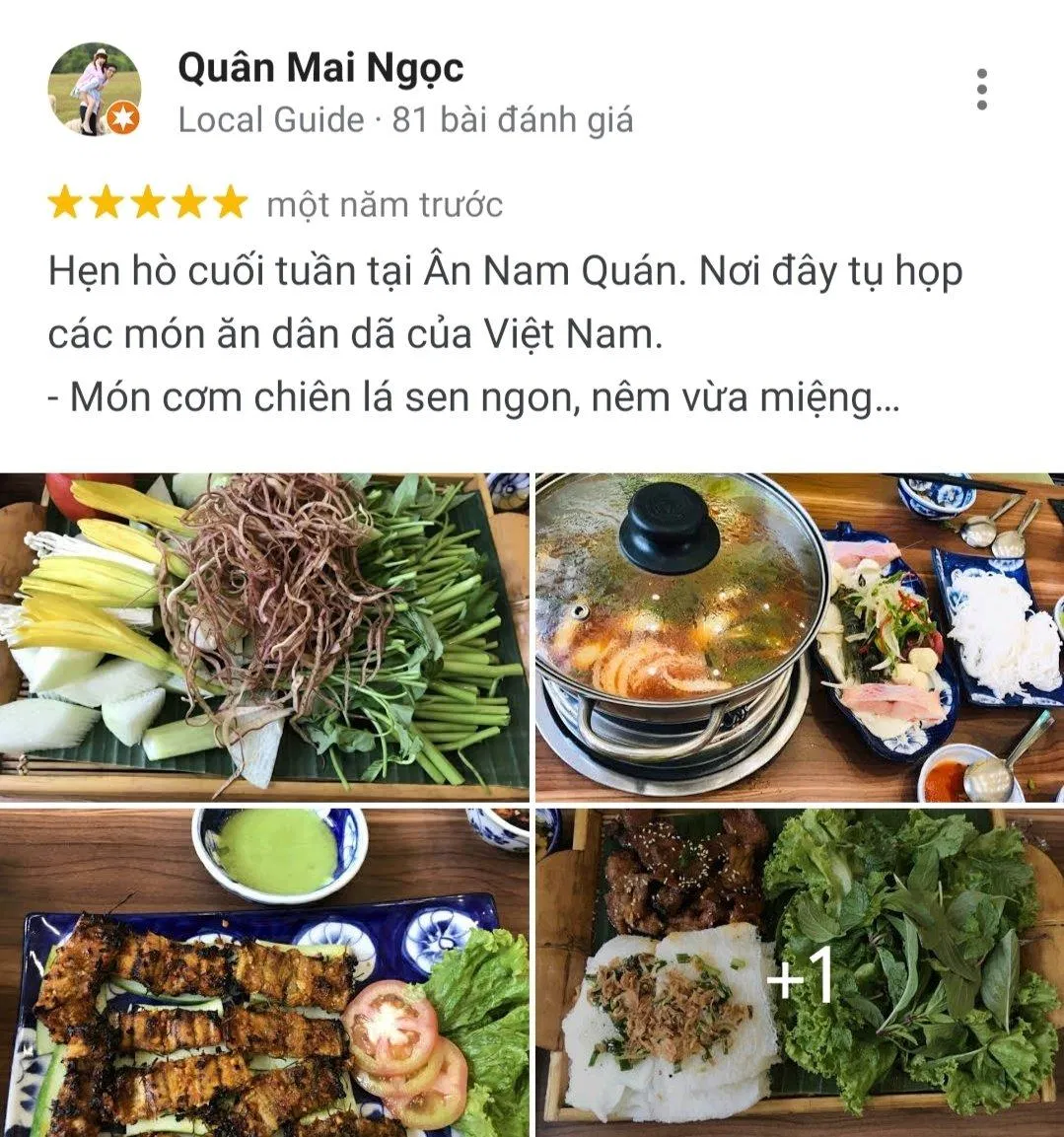 Đánh giá của khách hàng trên Google Maps (nguồn: BlogAnChoi)