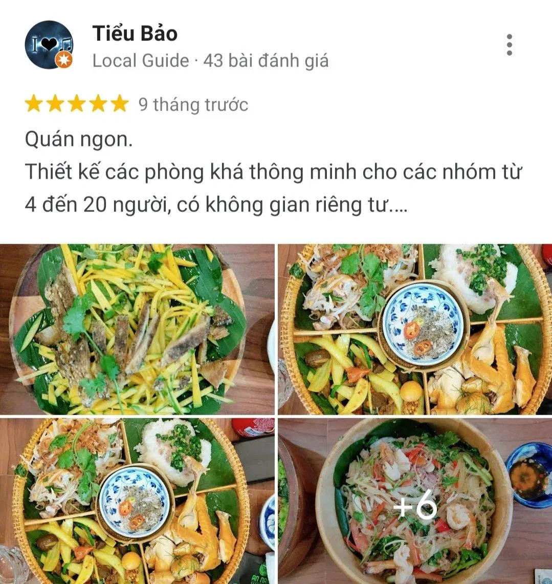 Đánh giá của khách hàng trên Google Maps (nguồn: BlogAnChoi)