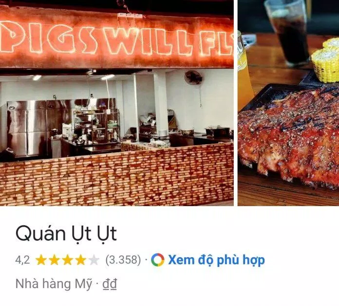 Đánh giá của khách hàng trên Google Maps (nguồn: TinhVe)