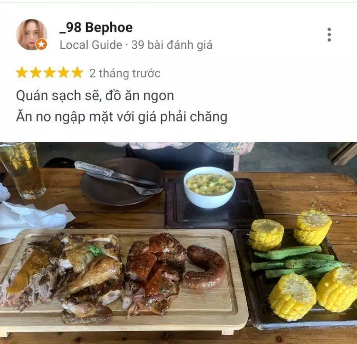 Đánh giá của khách hàng trên Google Maps (nguồn: TinhVe)