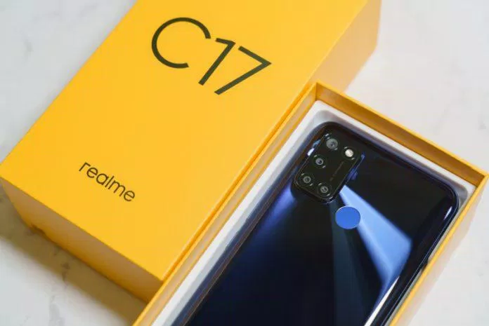 Thiết kế của hộp Realme C17