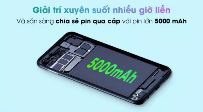 Dung lượng pin lên đến 5000 mAh