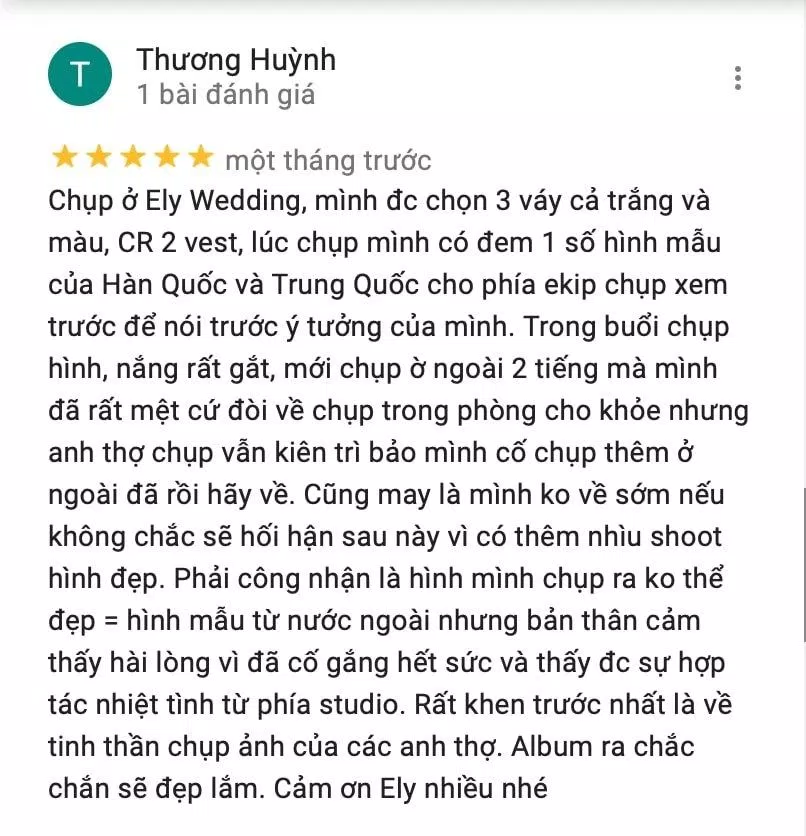 Review Ely Wedding Studio (Ảnh BlogAnChoi)