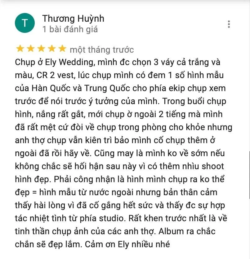 Review Ely Wedding Studio (Ảnh BlogAnChoi)