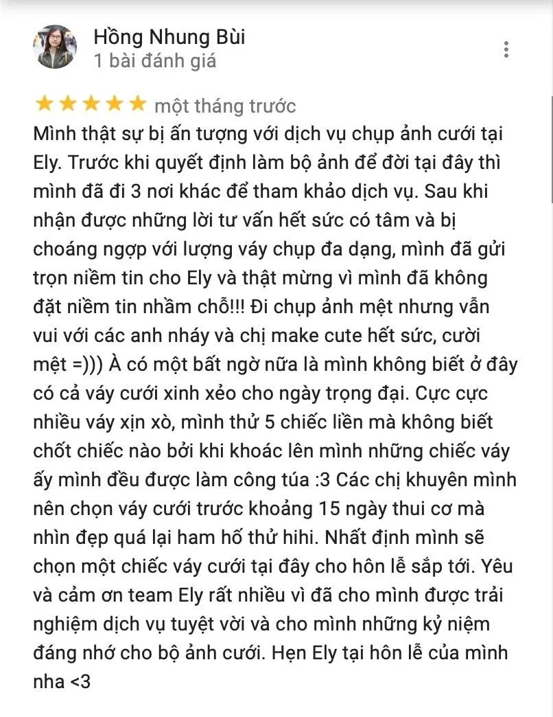 Review Ely Wedding Studio (Ảnh BlogAnChoi) Review Ely Wedding Studio (Ảnh BlogAnChoi)