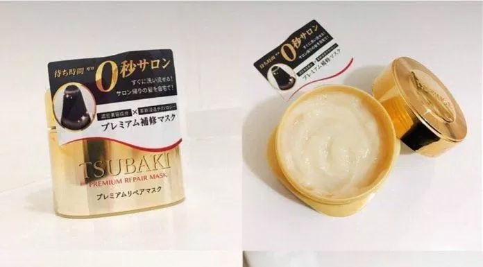 Mặt nạ ủ tóc TSUBAKI có kết cấu dạng kem không quá đặc, thoa lên tóc thấm nhanh và mùi hương thơm thư giãn. (nguồn: internet)