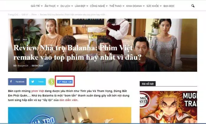 Bài viết về Nhà Trọ Balanha là thành công lớn nhất.
