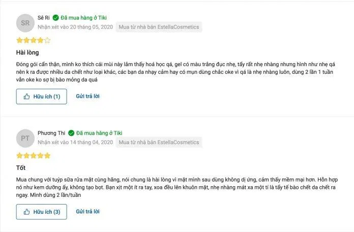 Review ROSETTE Gommage Gentle Peeling Gel (Ảnh Internet)