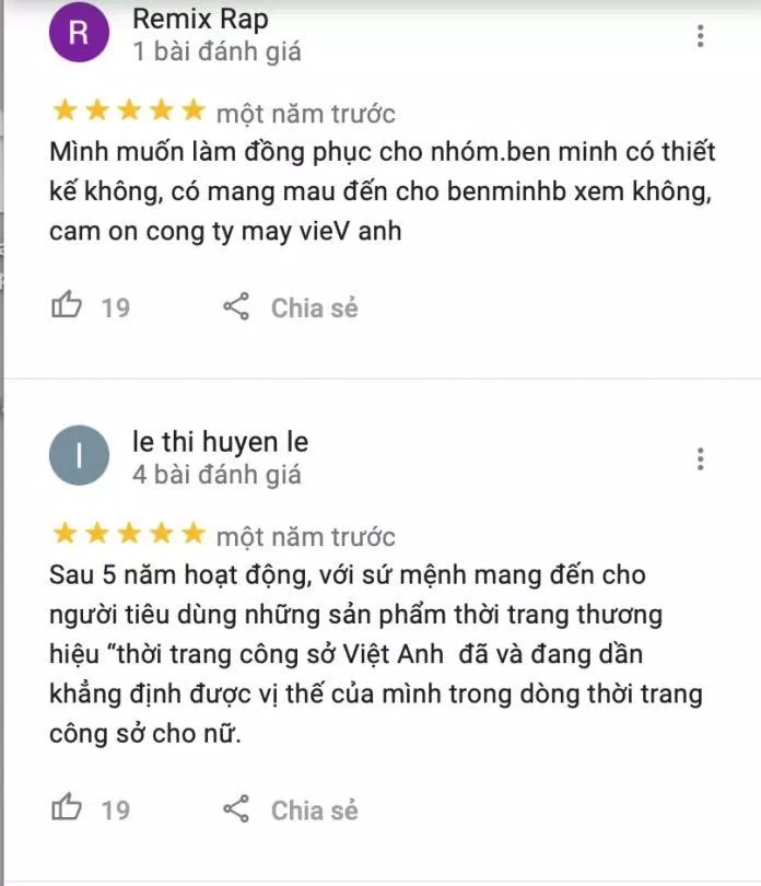 Review May đồng phục Việt Anh (Ảnh BlogAnChoi)