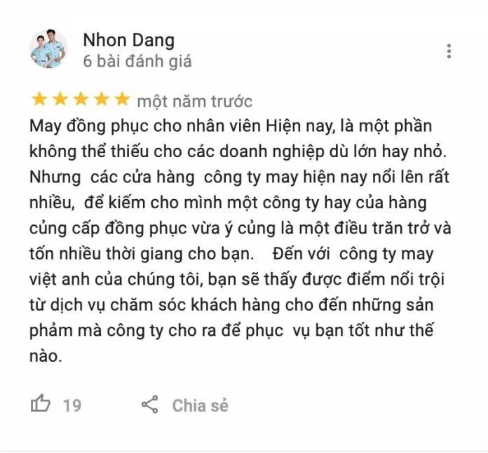 Review May đồng phục Việt Anh (Ảnh BlogAnChoi)