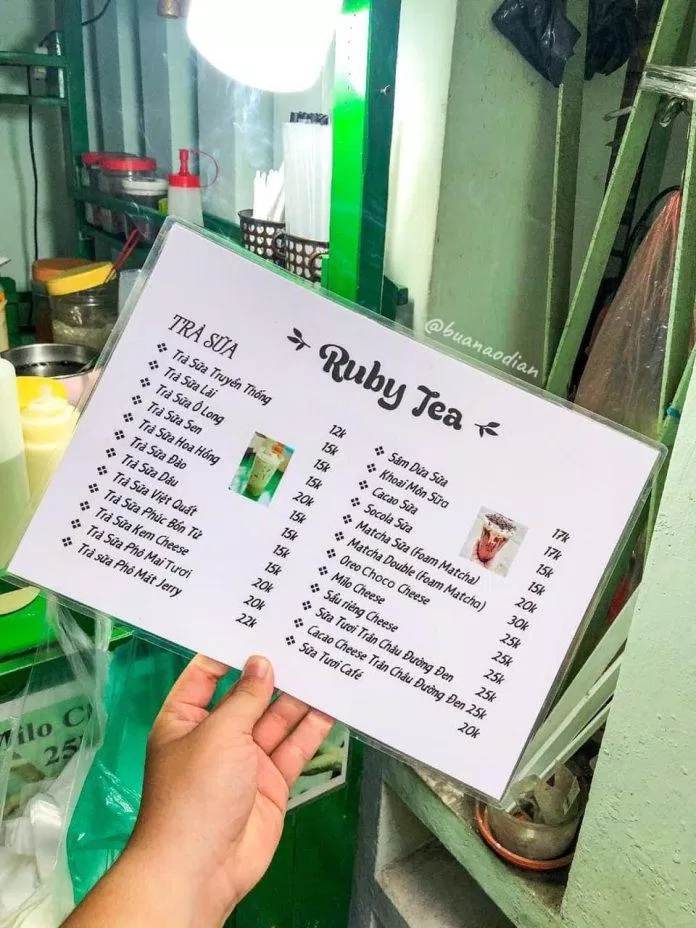 Các món nước ở quán có giá dưới 30k. Lựa chọn hàng đầu cho các bạn học sinh, sinh viên. (Ảnh: Internet).