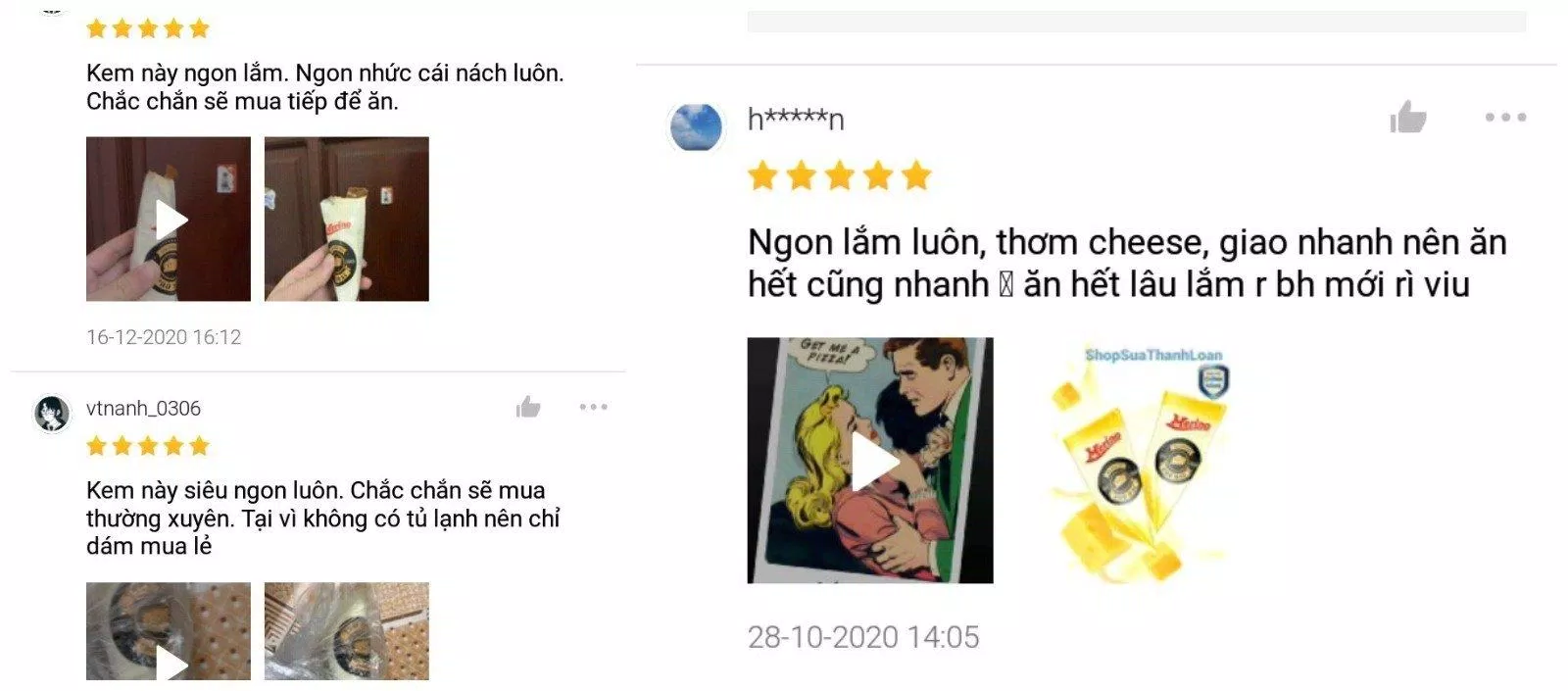 Đánh giá của khách hàng (Nguồn: Shopee)