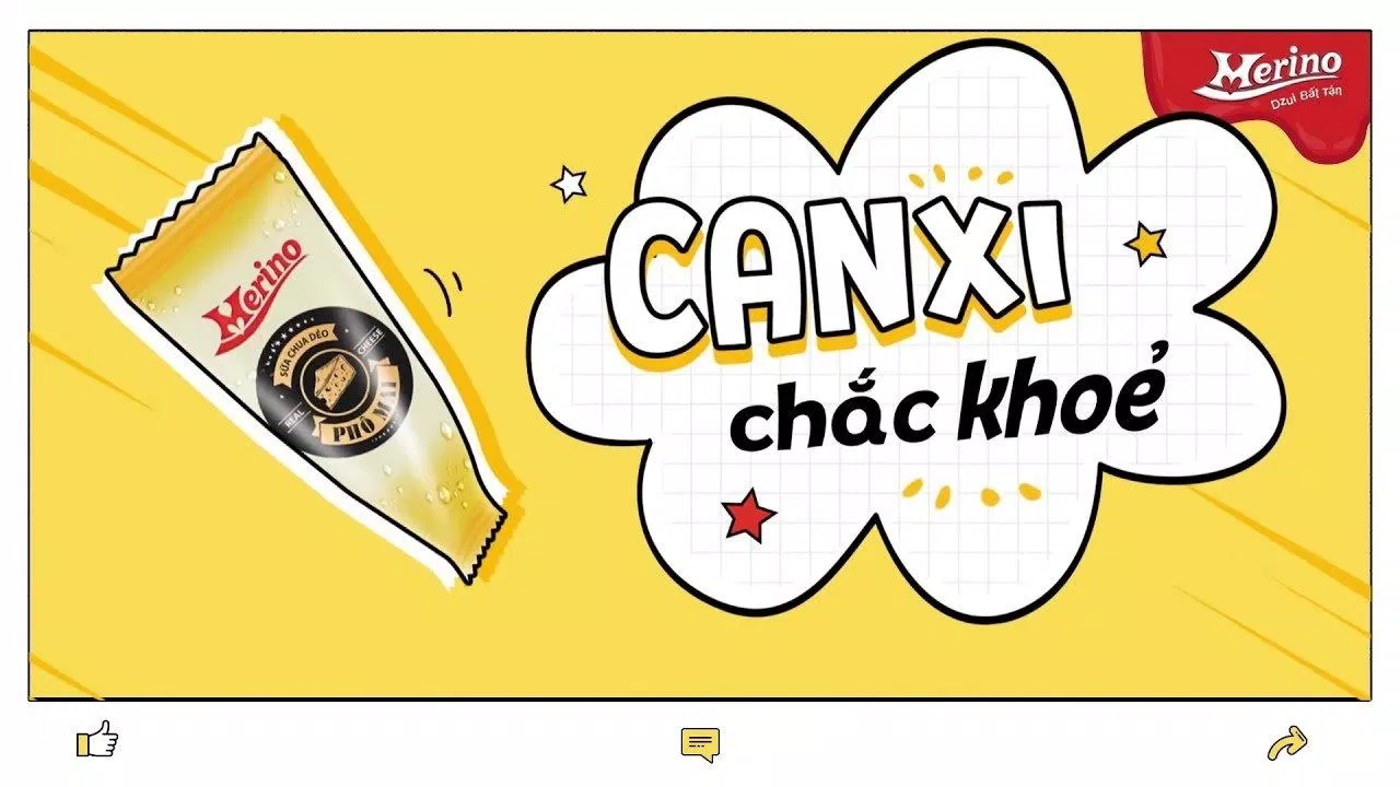 Sữa chua phô mai bổ sung canxi "đẹp dáng, chắc xương" (Nguồn: Internet)