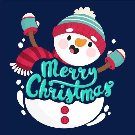 Thiệp chúc mừng giáng sinh hình người tuyết đáng yêu (Ảnh: Internet) Thiệp chúc mừng giáng sinh hình người tuyết đáng yêu (Ảnh: Internet)