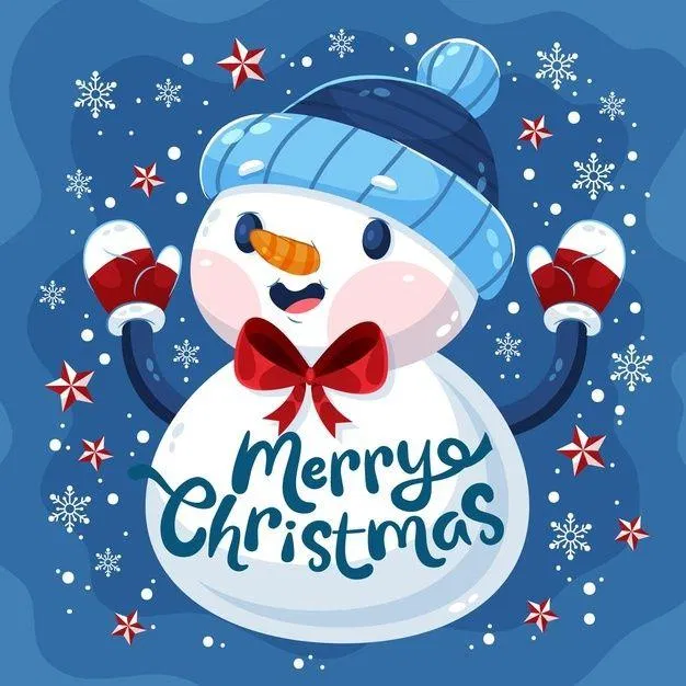 Thiệp chúc mừng giáng sinh hình người tuyết đáng yêu (Ảnh: Internet) Thiệp chúc mừng giáng sinh hình người tuyết đáng yêu (Ảnh: Internet)