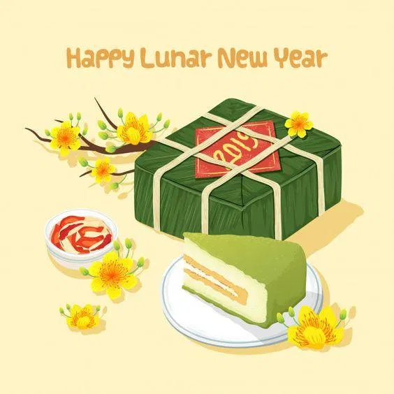 Mẫu thiệp Tết đáng yêu (Ảnh: Internet)