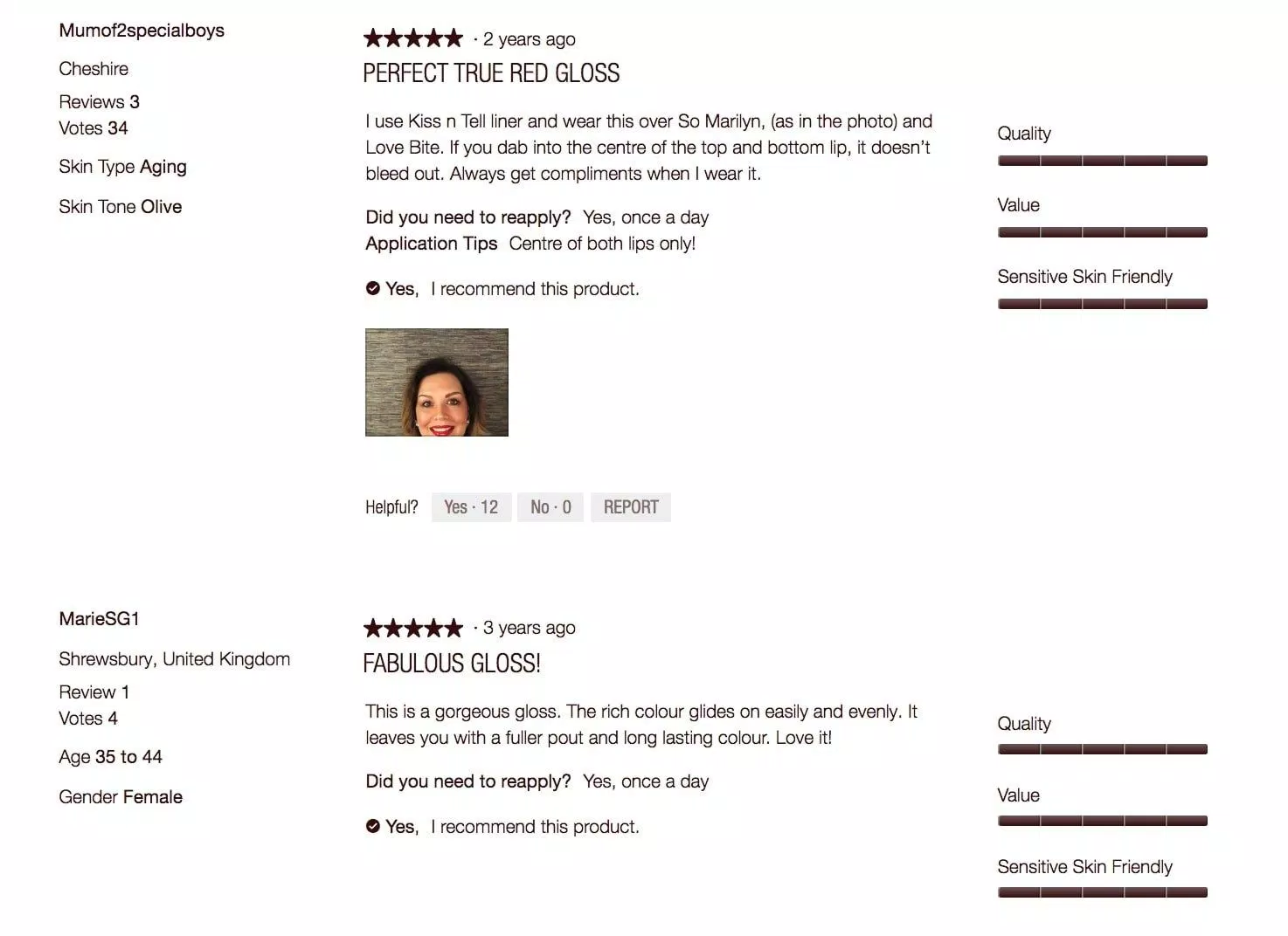 Đánh giá son Charlotte Tilbury Lip Lustre trên trang web của hãng (Nguồn: BlogAnChoi).