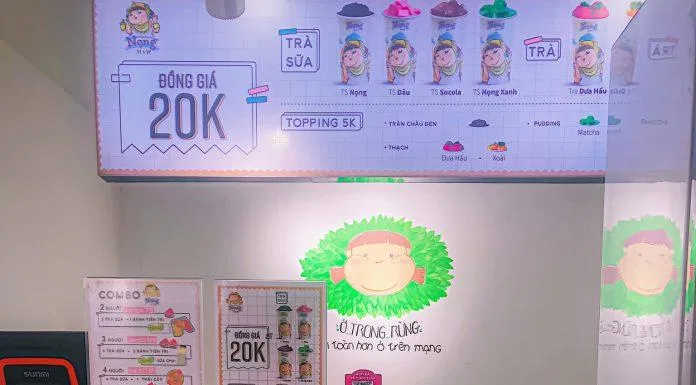 Trà sữa Nọng chi nhánh quận 10 với món topping phô mai Jerry siêu ngon (Ảnh: Internet)