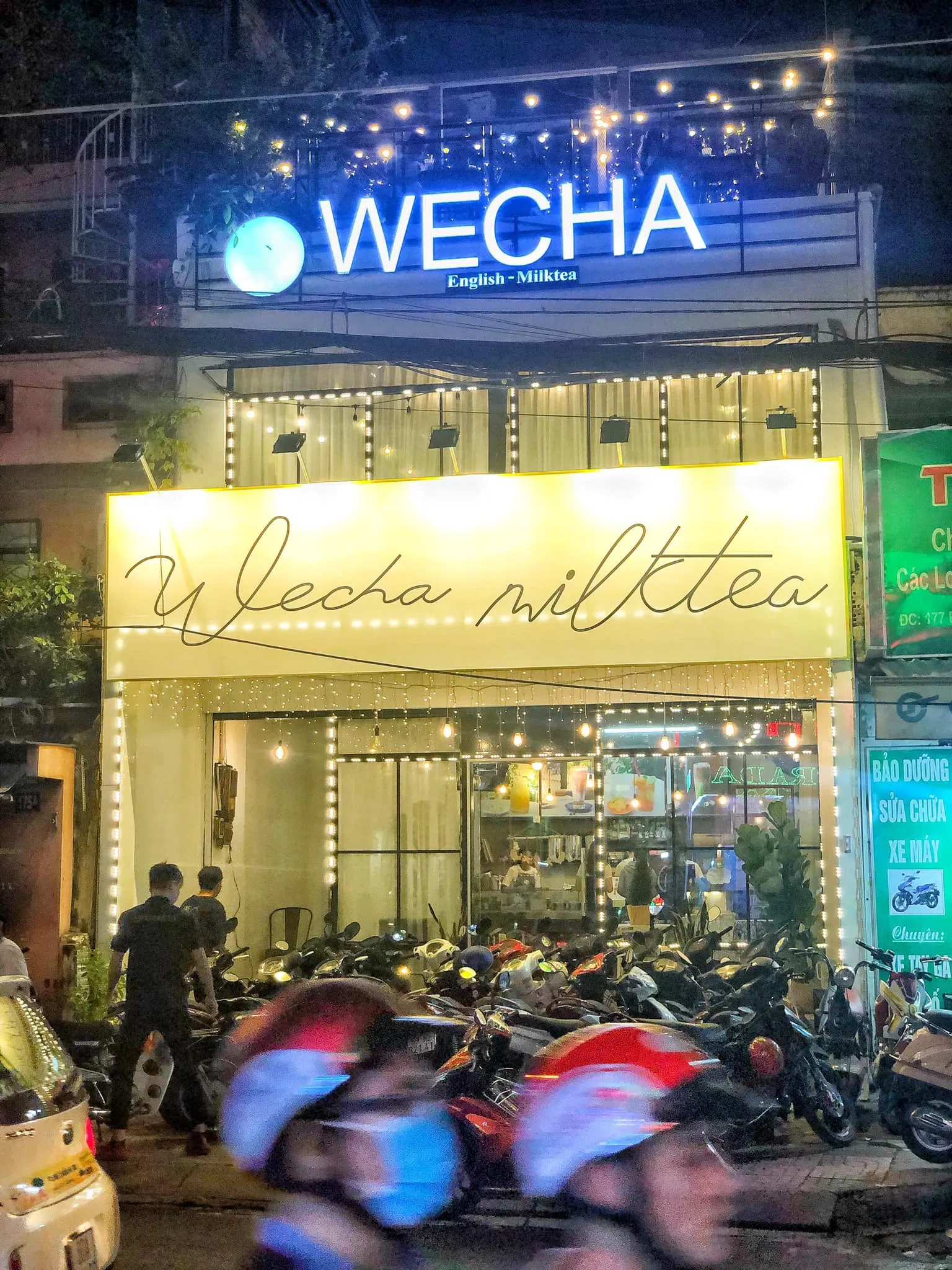 Trà sữa Wecha nhìn từ bên ngoài (Ảnh: Internet).