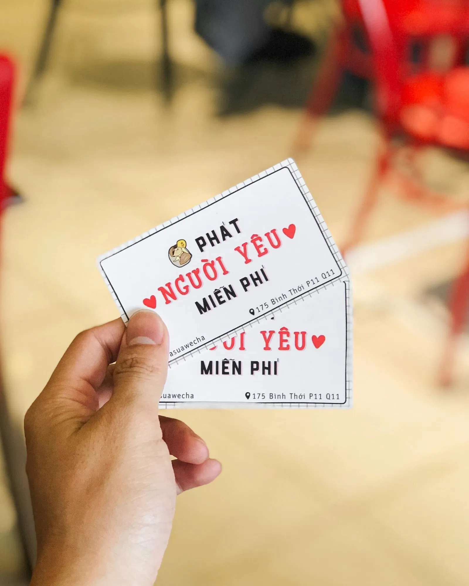 Giấy thả thính hài hước và bắt trend của Wecha (Ảnh: Internet).