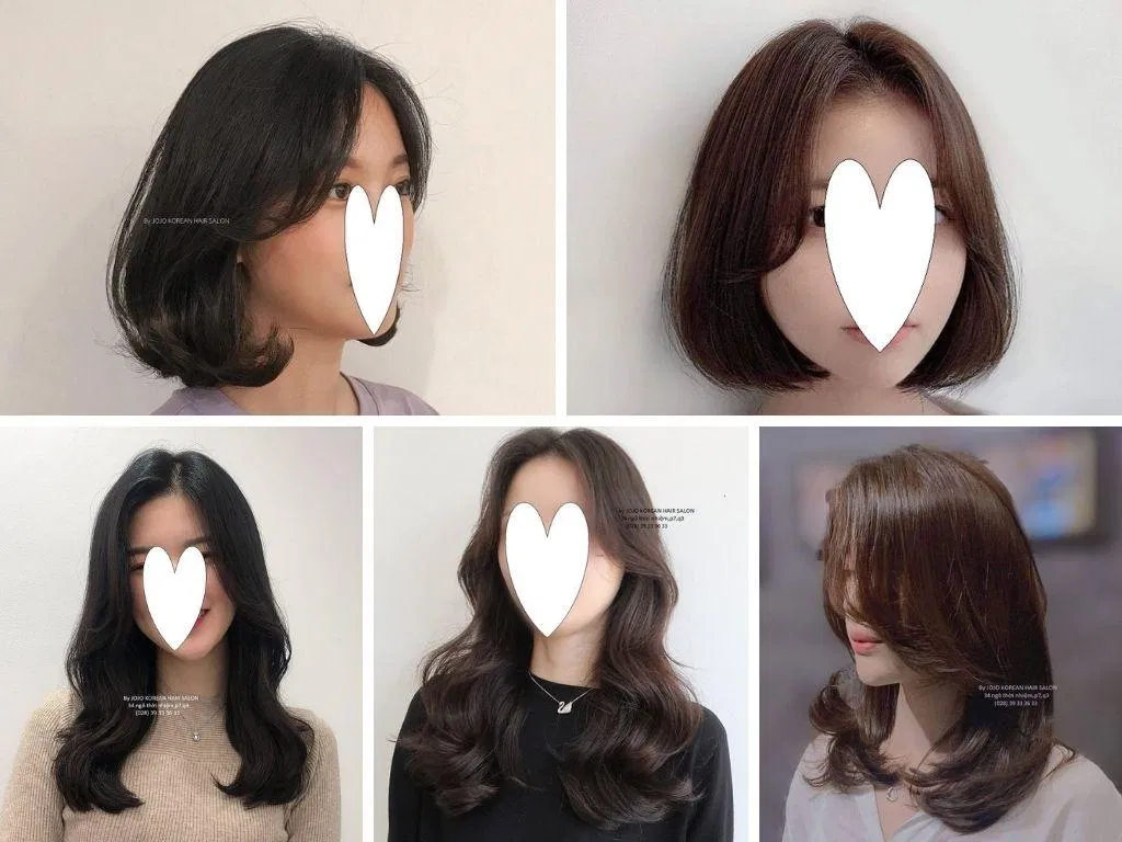 Các kiểu uốn tóc Hàn Quốc từ tóc ngắn đến tóc dài tại JOJO Hair Salon. (Nguồn: JOJO Hair Salon)