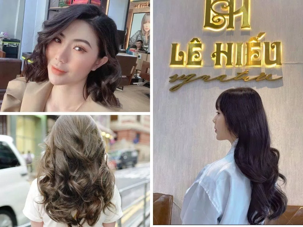 Các kiểu tóc uốn ở salon LÊ HIẾU. (Nguồn: Salon LÊ HIẾU)