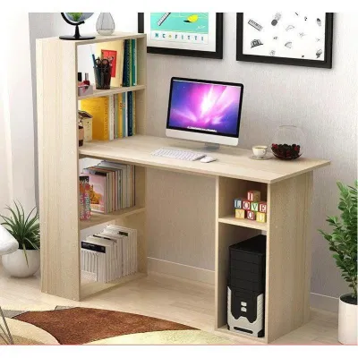 Bàn làm việc có thiết kế chân bàn làm kệ độc đáo (Nguồn: Internet)