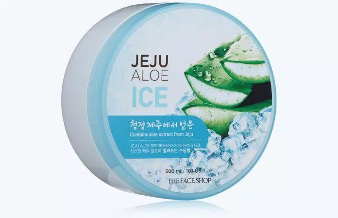 Thiết kế của gel dưỡng da The Face Shop Jeju Aloe Refreshing Soothing Gel mang cảm giác tươi mới, mát lạnh (ảnh: internet)