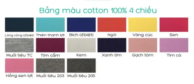 Bảng màu của Review PRINTSTYLE Hồ Chí Minh (Ảnh BlogAnChoi)