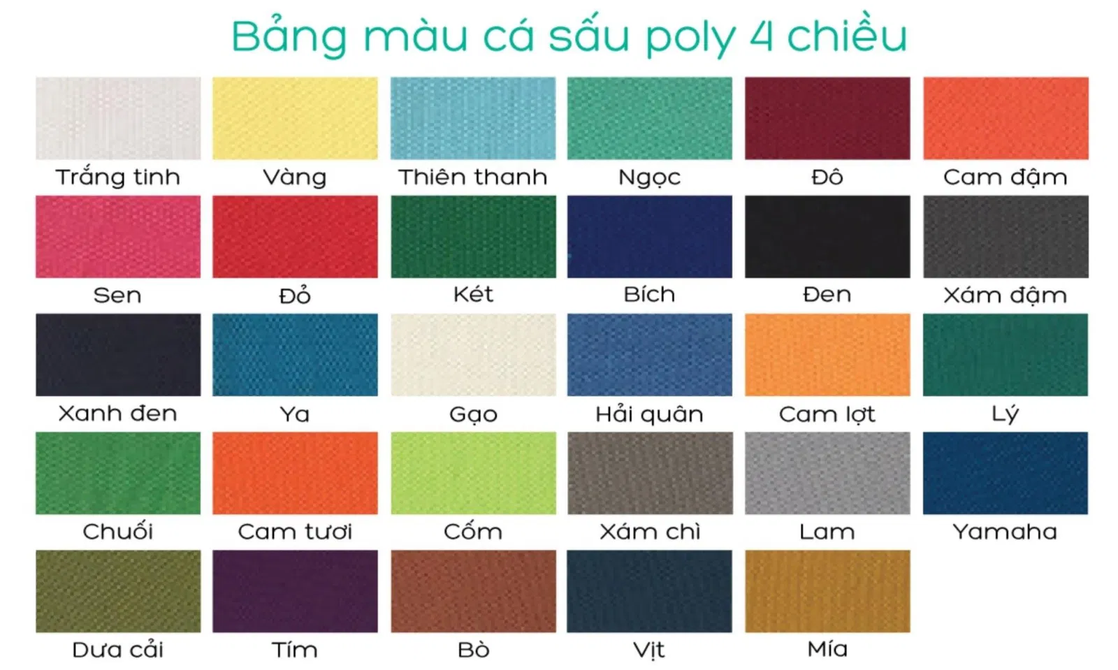 Bảng màu của Review PRINTSTYLE Hồ Chí Minh (Ảnh BlogAnChoi)