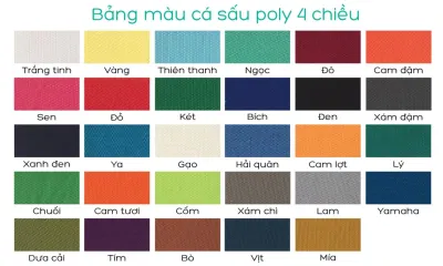 Bảng màu của Review PRINTSTYLE Hồ Chí Minh (Ảnh BlogAnChoi)