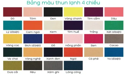Bảng màu của PRINTSTYLE Hồ Chí Minh (Ảnh BlogAnChoi) Bảng màu của PRINTSTYLE Hồ Chí Minh (Ảnh BlogAnChoi)