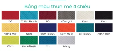 Bảng màu của Review PRINTSTYLE Hồ Chí Minh (Ảnh BlogAnChoi)