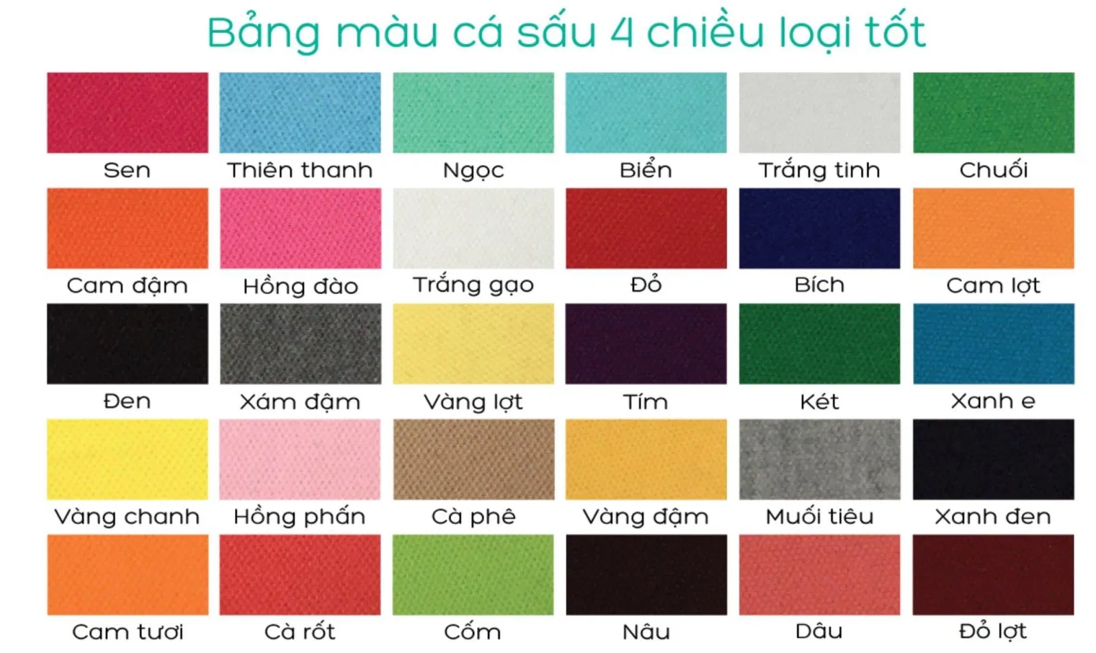 Bảng màu của Review PRINTSTYLE Hồ Chí Minh (Ảnh BlogAnChoi)