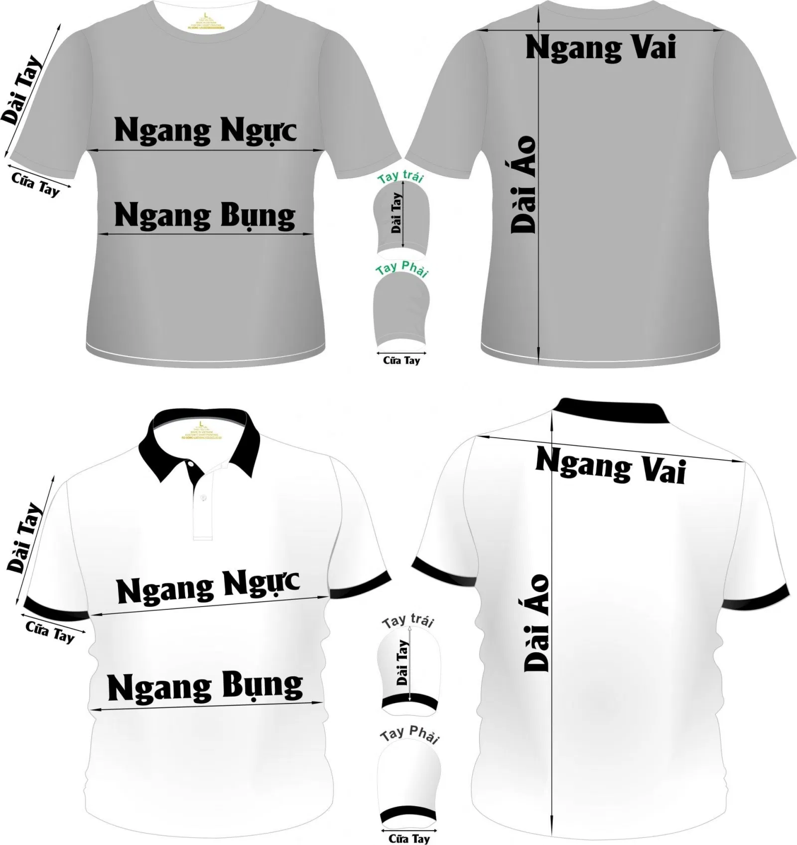 Hướng dẫn cách chọn size Áo Động Lực Hồ Chí Minh (Ảnh Internet)