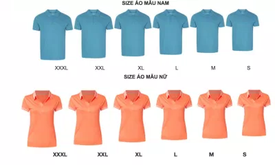 Bảng size dựa trên áo mẫu của Đồng phục Việt Style (Ảnh BlogAnChoi)