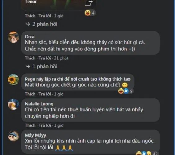Một số nhận xét của cư dân mạng (ảnh: BlogAnChoi)