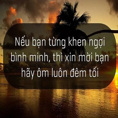 Nếu bạn đã từng ca ngợi bình minh, thì hãy ôm lấy đêm tối [ Nguồn: BlogAnChoi],