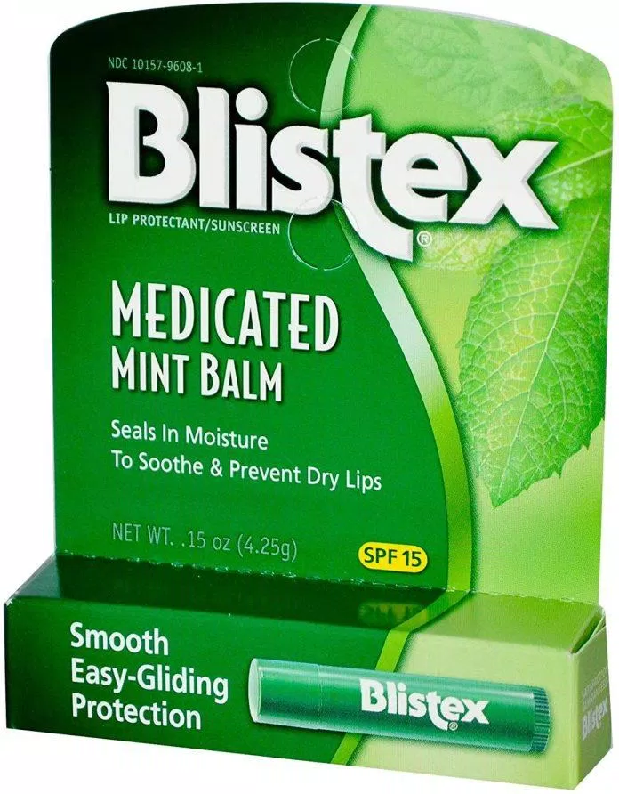 Son dưỡng Blistex Mint Lip Balm có chi số chống nắng SPF 15 (Ảnh: Internet)