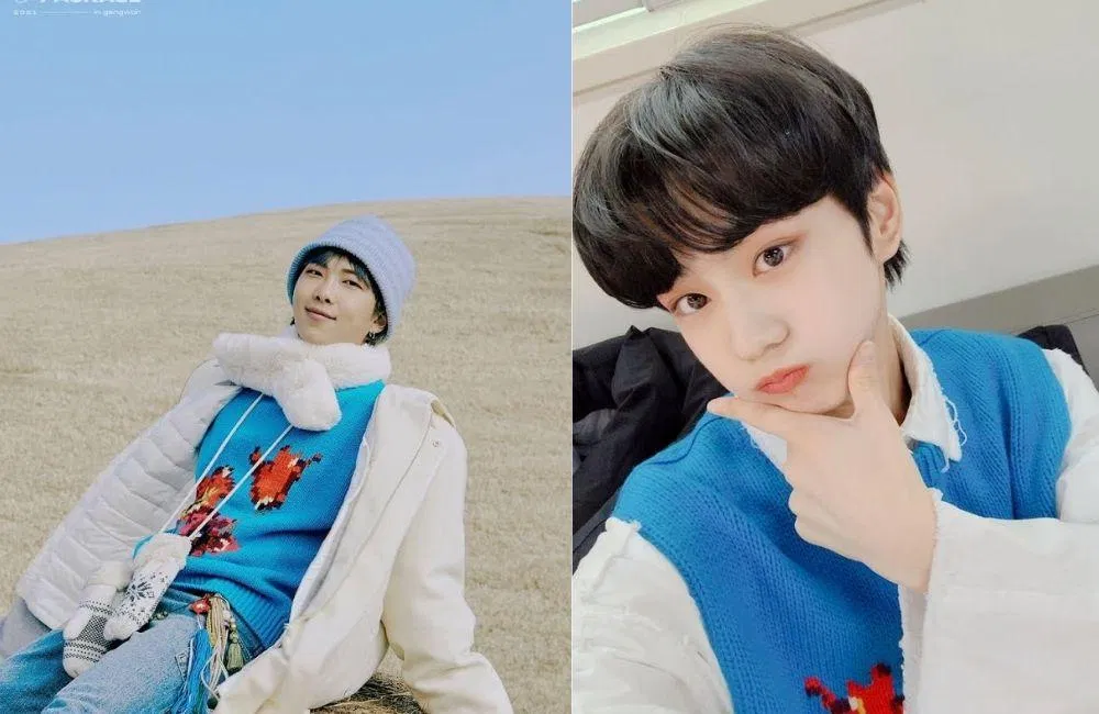RM (trái) và Jungwon (phải) (Nguồn: Internet)