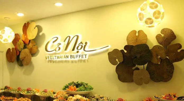 Buffet chay Cỏ Nôi nằm ở lầu 8 của khách sạn Bông Sen (Nguồn: Internet)