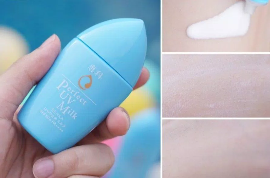 Kem chống nắng dạng sữa Senka Perfect UV Milk (Nguồn: Internet)