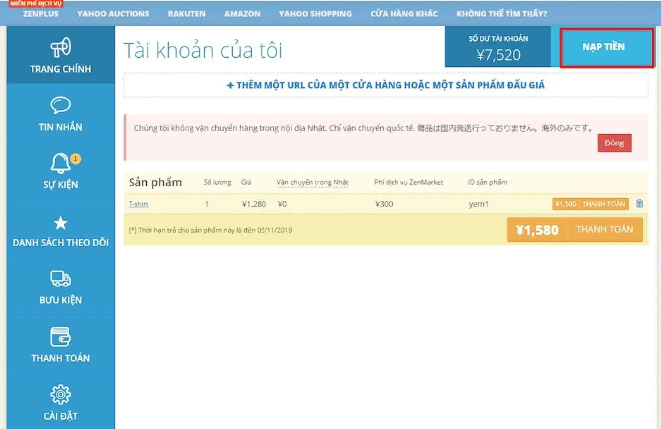 ZenMarket - dịch vụ mua hộ hàng Nhật uy tín: Đơn giản - Tiết kiệm -An toàn Amazon Amazon Nhật Bản American Express an toàn bán đấu giá Dịch vụ dịch vụ mua hộ dịch vụ mua hộ hàng nhật đa dạng đơn giản hàng hóa đa dạng hàng Nhật hàng quốc tế Mastercard minh bạch mua hàng Nhật mua hộ mua sắm mua sắm đơn giản Nhật Bản nội địa Nhật nước Nhật order hàng nhật Osaka PayPal Rakuten sản phẩm nội địa sản phẩm nội địa Nhật Shopping siêu thị online tiết kiệm tiết kiệm chi phí trang order hàng Nhật Visa website mua hàng nhật online Yafuoku Yahoo Yahoo Auction Yahoo Shopping zenmarket ZenPlus ZenPop