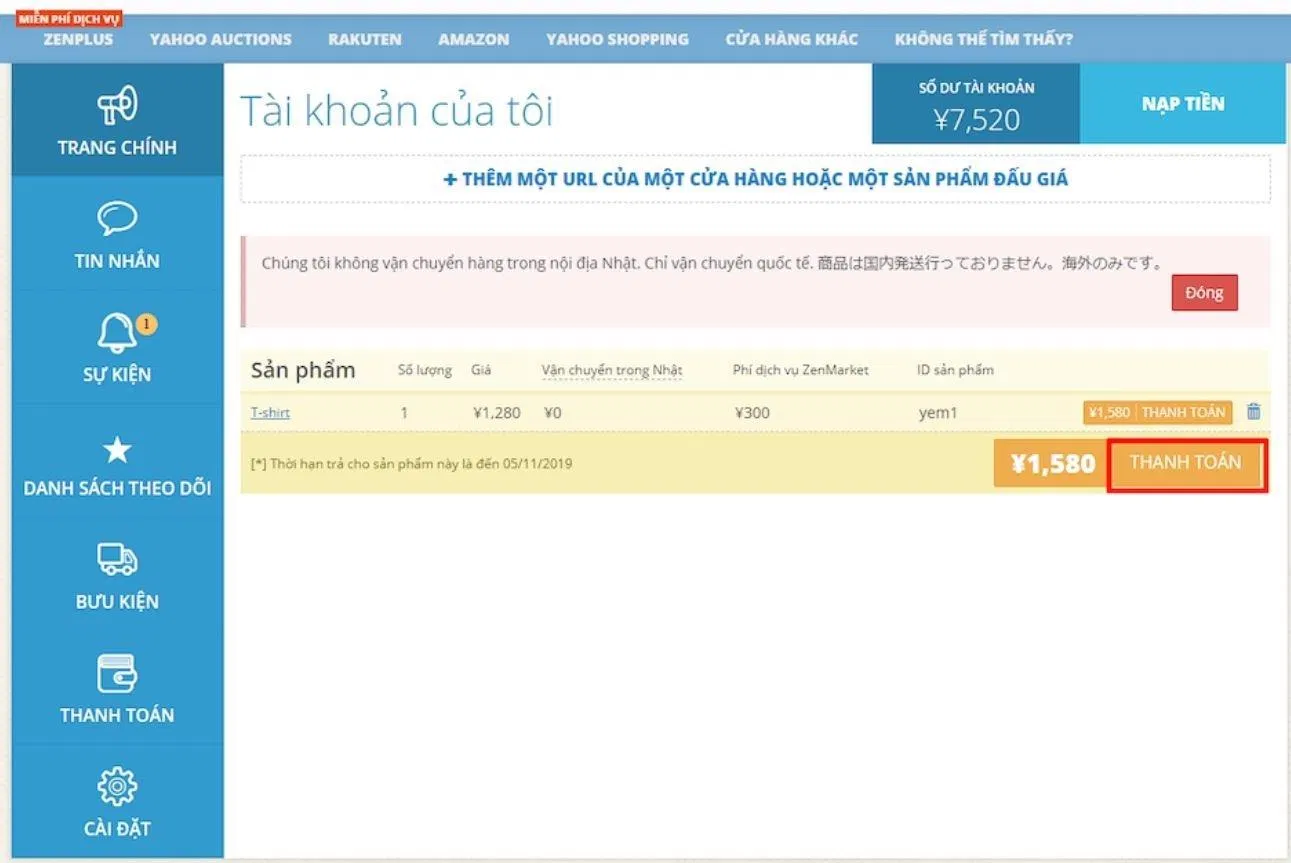 ZenMarket - dịch vụ mua hộ hàng Nhật uy tín: Đơn giản - Tiết kiệm -An toàn Amazon Amazon Nhật Bản American Express an toàn bán đấu giá Dịch vụ dịch vụ mua hộ dịch vụ mua hộ hàng nhật đa dạng đơn giản hàng hóa đa dạng hàng Nhật hàng quốc tế Mastercard minh bạch mua hàng Nhật mua hộ mua sắm mua sắm đơn giản Nhật Bản nội địa Nhật nước Nhật order hàng nhật Osaka PayPal Rakuten sản phẩm nội địa sản phẩm nội địa Nhật Shopping siêu thị online tiết kiệm tiết kiệm chi phí trang order hàng Nhật Visa website mua hàng nhật online Yafuoku Yahoo Yahoo Auction Yahoo Shopping zenmarket ZenPlus ZenPop
