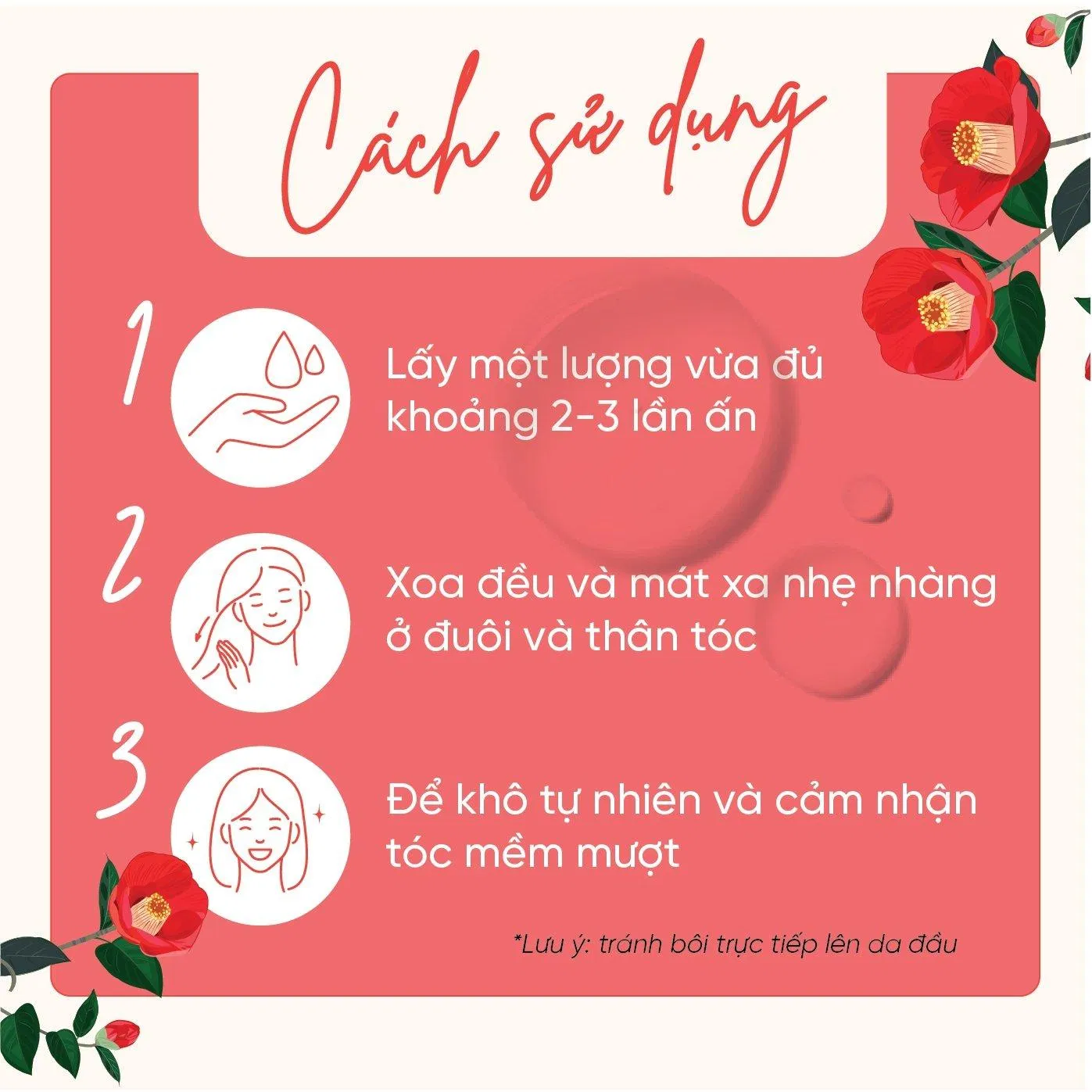 Cách sử dụng của Dầu dưỡng tóc Tsubaki Oil Perfection Hair Oil (Ảnh Internet) Cách sử dụng của Dầu dưỡng tóc Tsubaki Oil Perfection Hair Oil (Ảnh Internet)