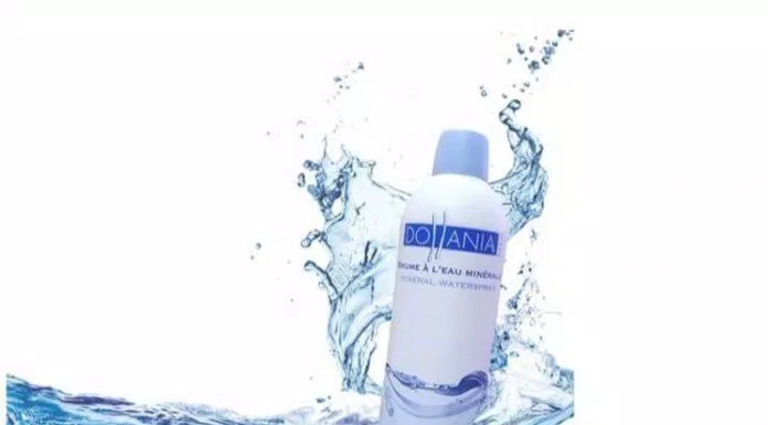 Xịt khoáng Dollania Mineral Water Spray cấp ẩm tức thì cho làn da nhạy cảm (Ảnh: Internet).