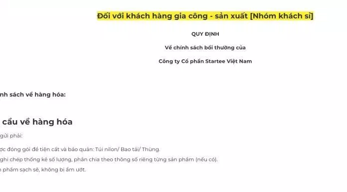 Chính sách đổi trả và bảo hành của STARTee Hà Nội (Ảnh BlogAnChoi)