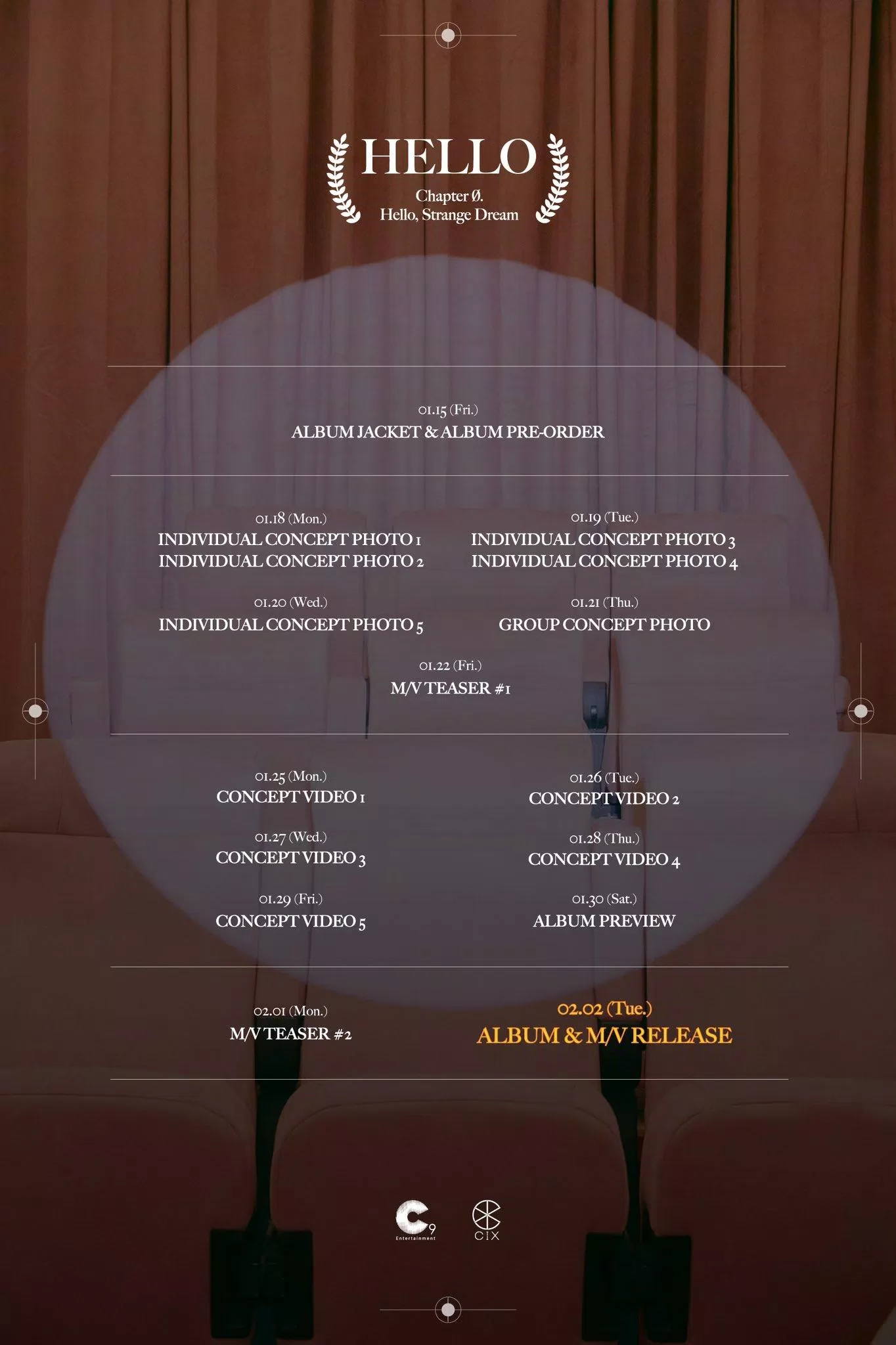 CIX sẽ phát hành mini-album thứ tư vào ngày 2 tháng 2 sắp tới. (Ảnh: Internet) CIX sẽ phát hành mini-album thứ tư vào ngày 2 tháng 2 sắp tới. (Ảnh: Internet)